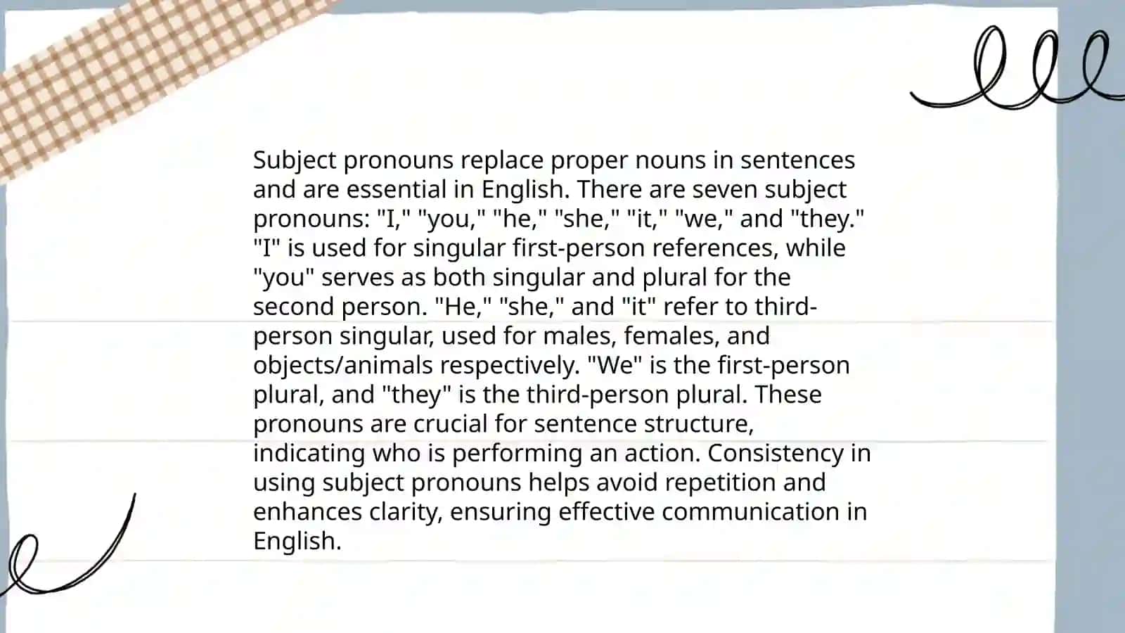 Pronouns and possessive determines 4