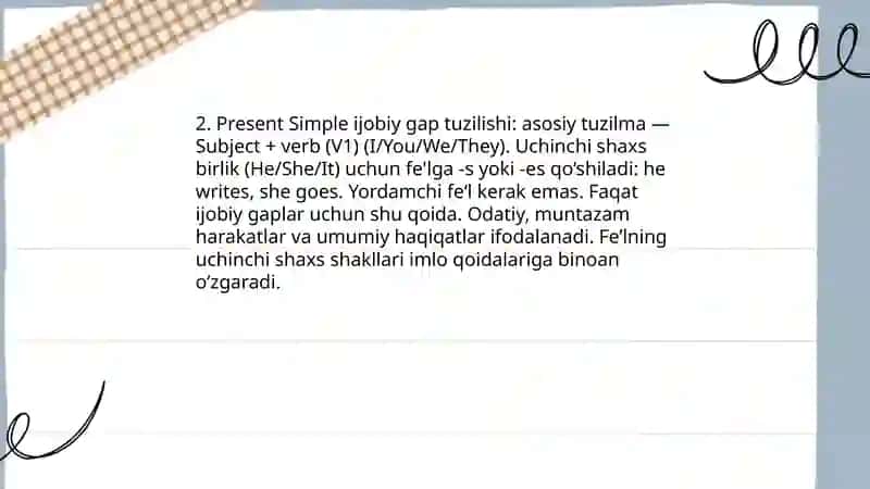 Present Simple taqdimoti 4