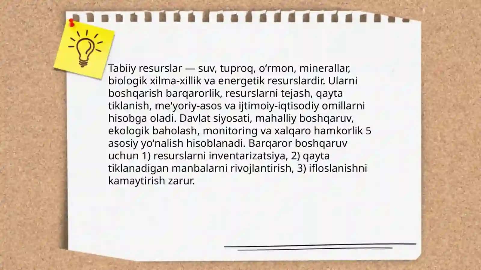 Tabiat va jamiyat oʻrtasidagi oʻzaro munosabatlar 4