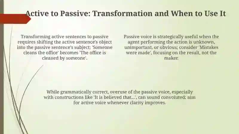 Present simple passive 4