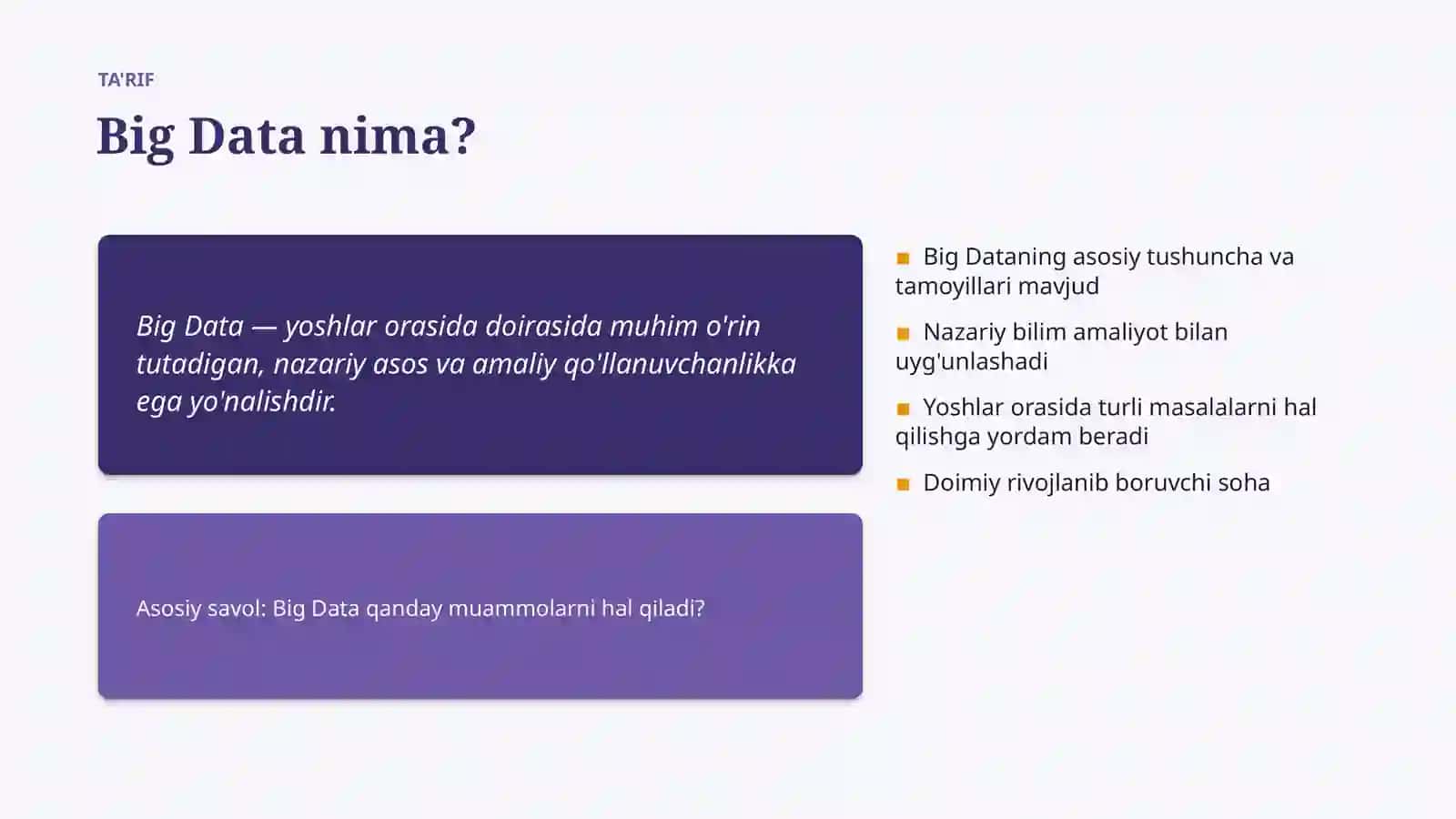 Big Data Asoslari va Tushunchasi 4
