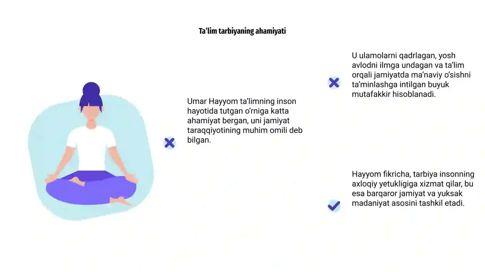 Umar Hayyomning taʼlim tarbiyaga oid fikrlari 4