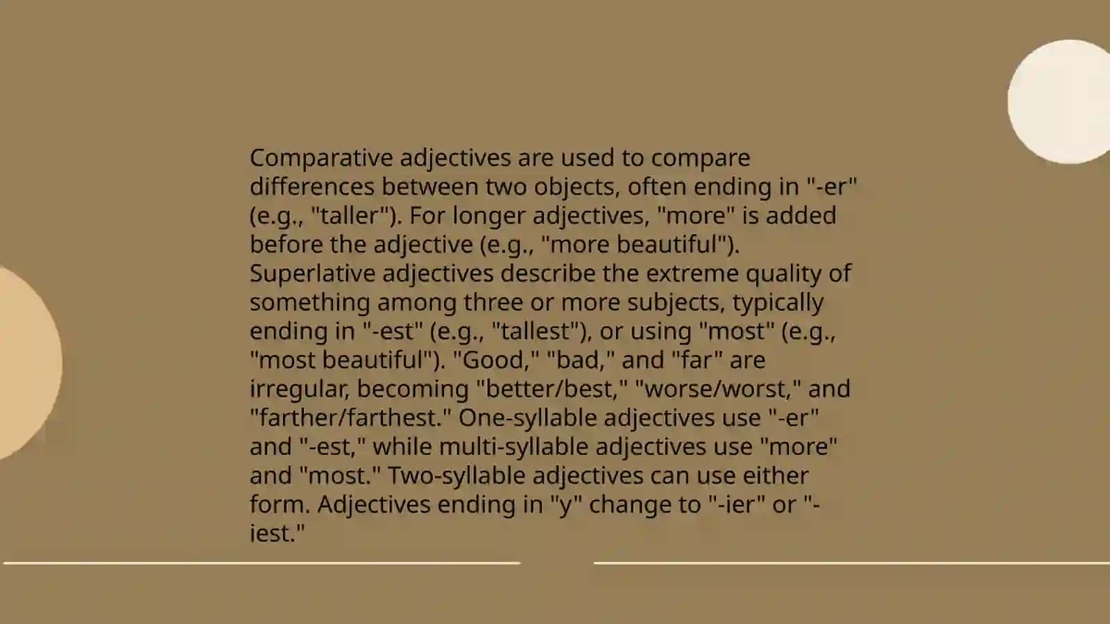 Types of Adjectives 4