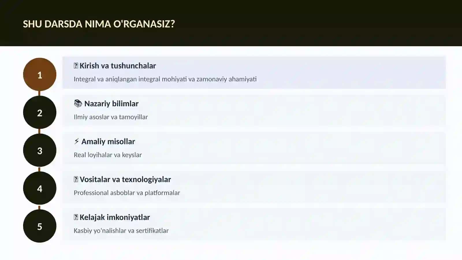 Integral va aniqlangan integral 4