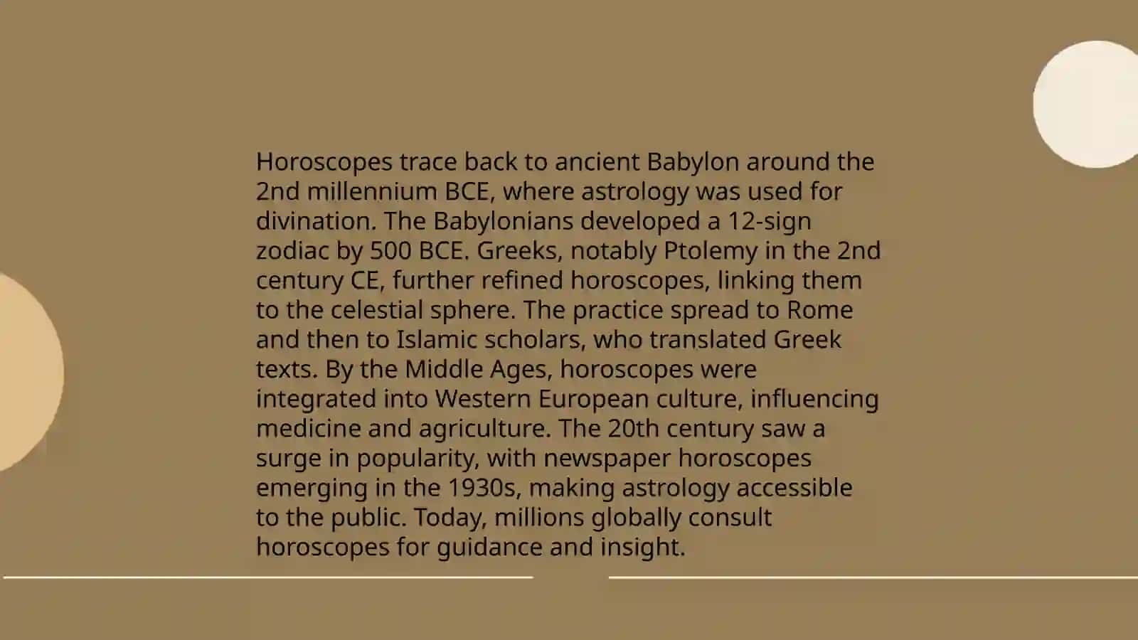 Horoscopes 4