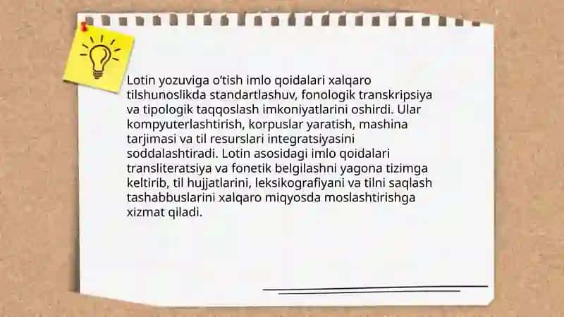 Oʻzbek tili imlo qoidalarining dunyo tilshunosligiga taʼsiri 4