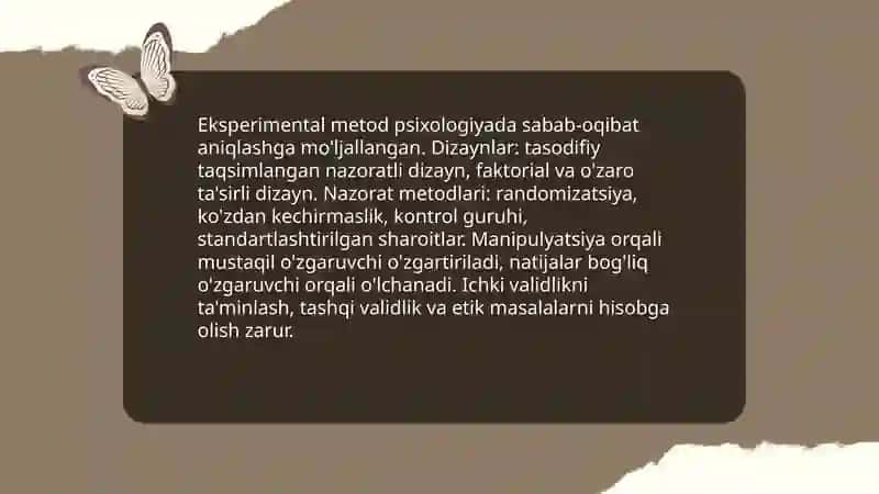 Psixologiyaning tadqiqot metodlari 4