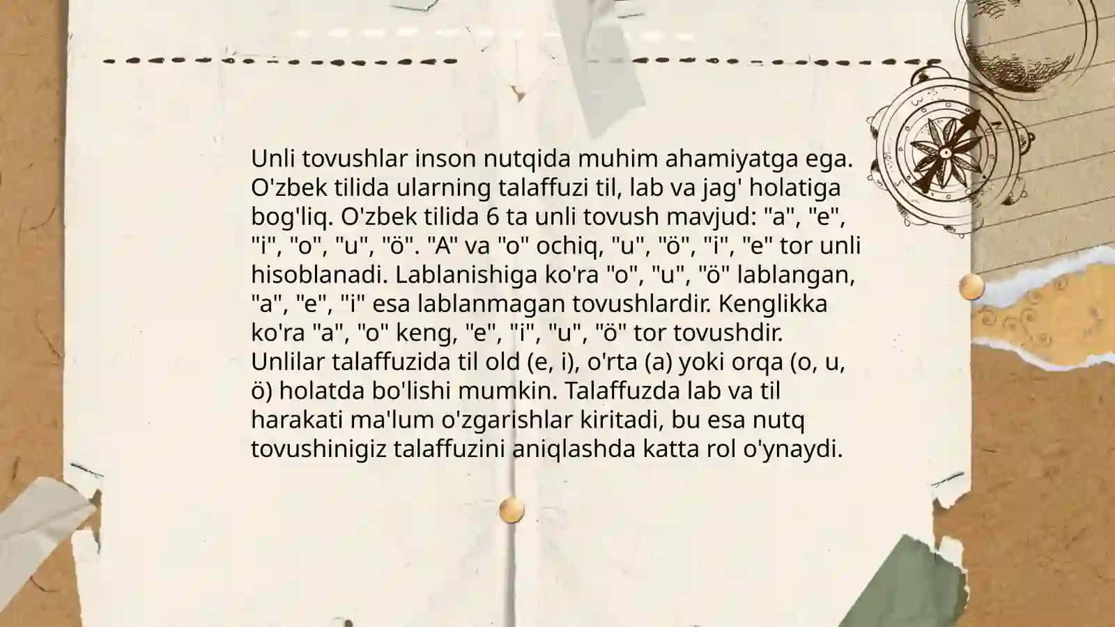 Oʻzbek tilining orfoepiyasi va asosiy imlo qoidalari 4