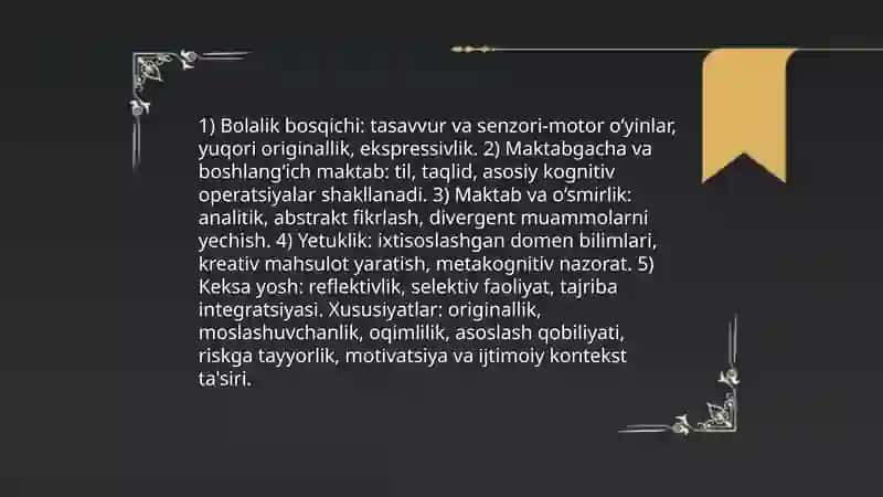 Ijodiy tafakkurni rivojlantirish xususiyatlari 4