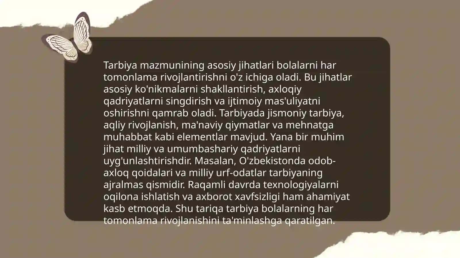 Tarbiya jarayonining mohiyati va mazmuni 4