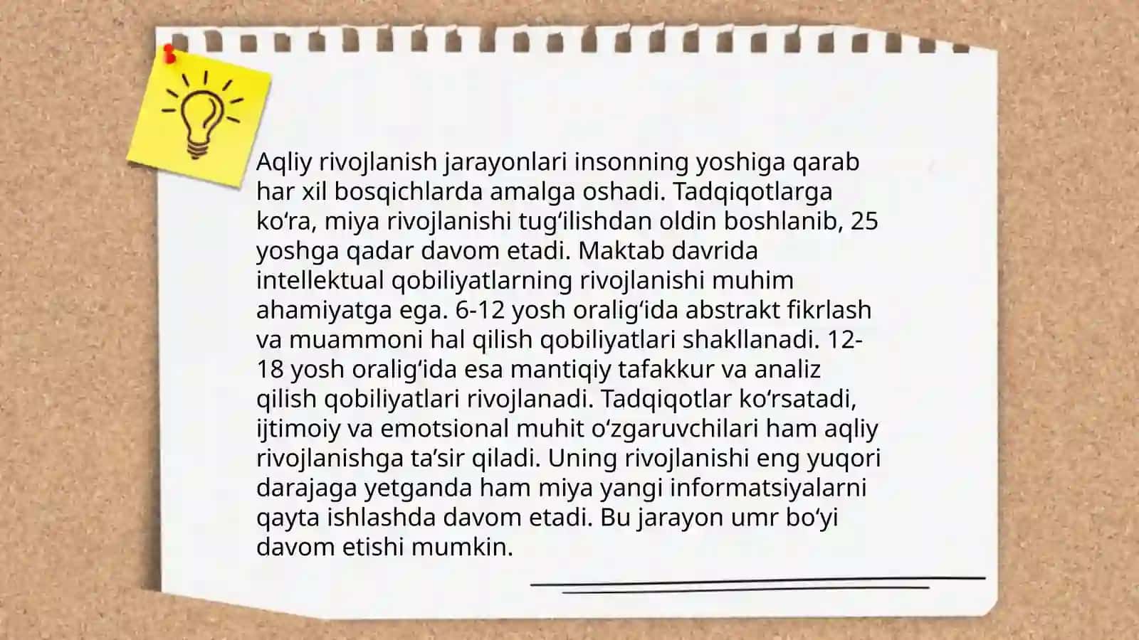 Kichik maktab yoshi davrida psixik rivojlanish xususiyatlari ppt 4