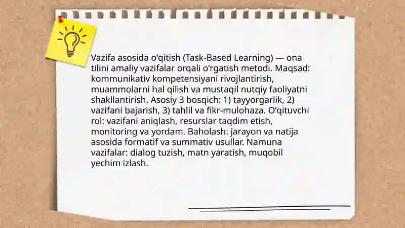 Ona tilini oʻqitishda qoʻllaniladigan zamonaviy metodlar 4
