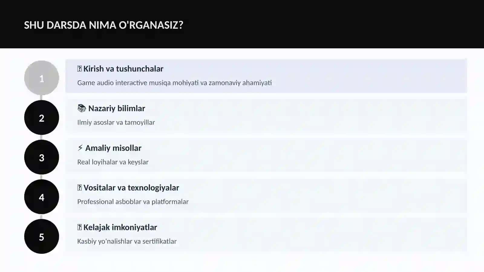 Game audio interactive musiqa 4
