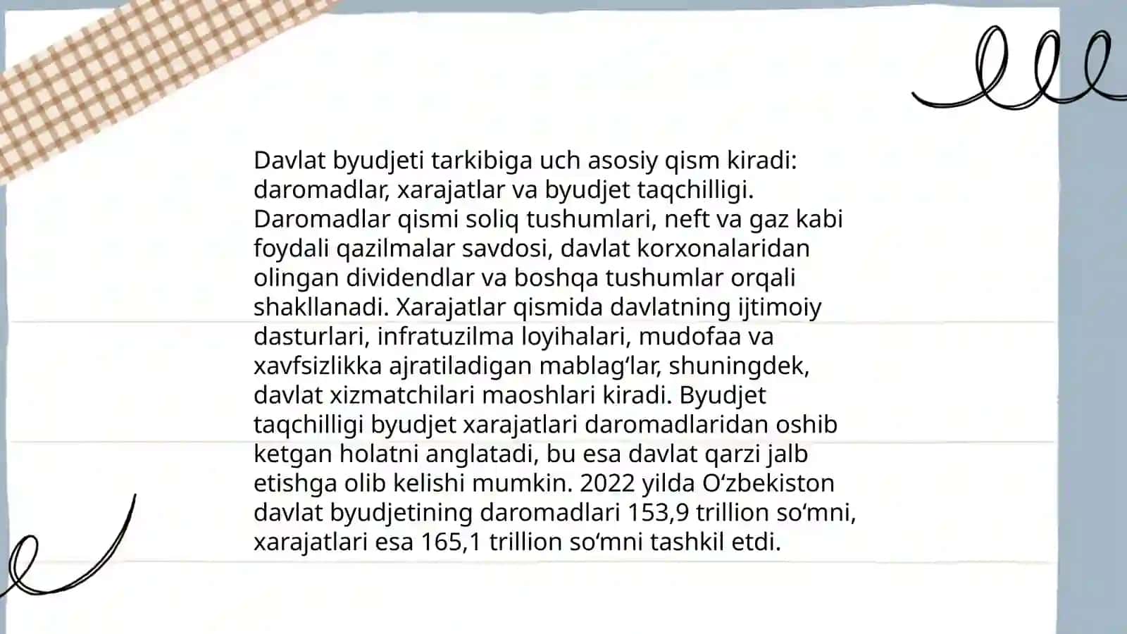 Davlat byudjeti tarkibi va uni takomillashtirish yoʻllari 4