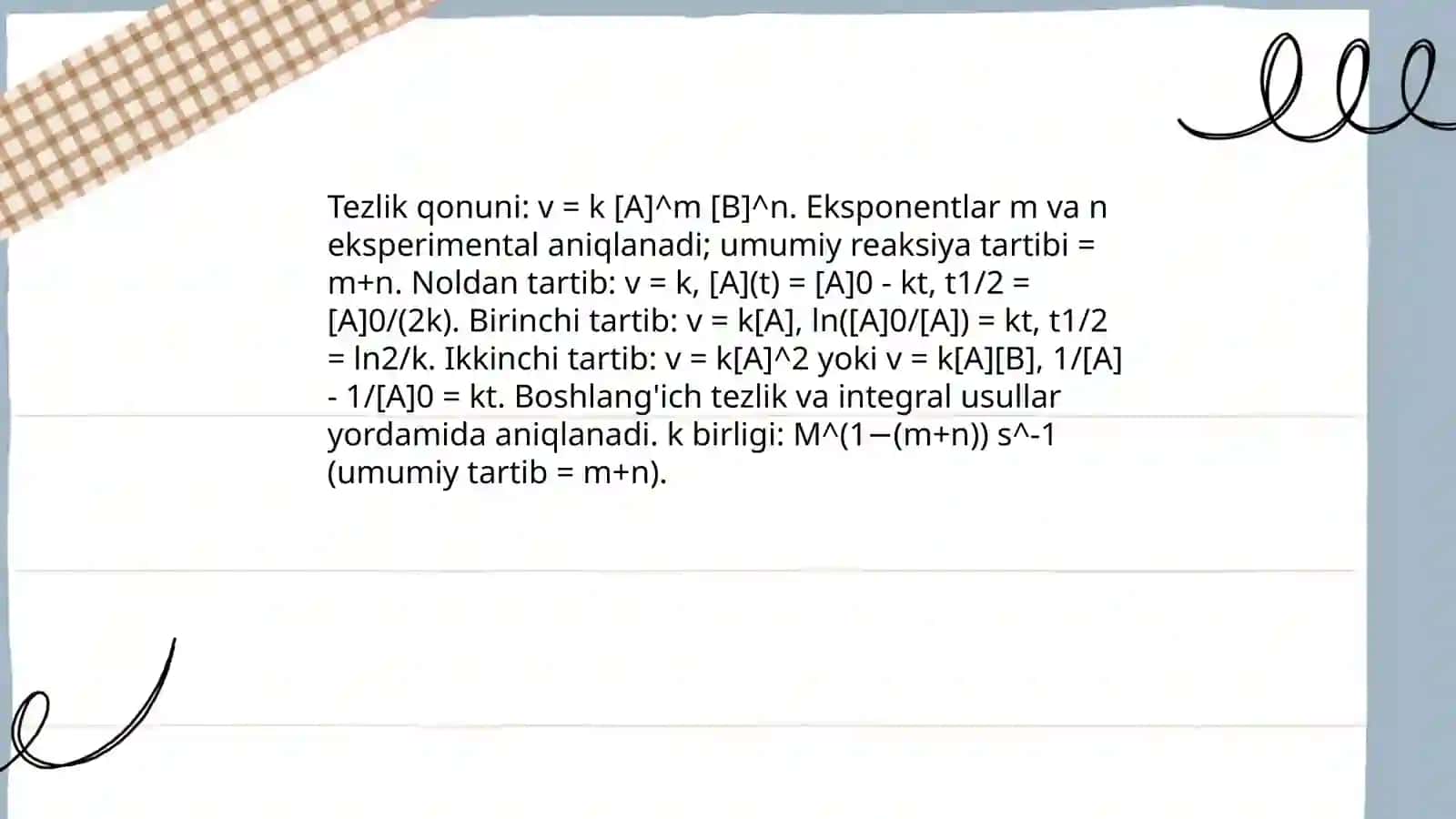 Kimyoviy kinetika: harorat, konsentratsiya va bosimning ta'siri 4