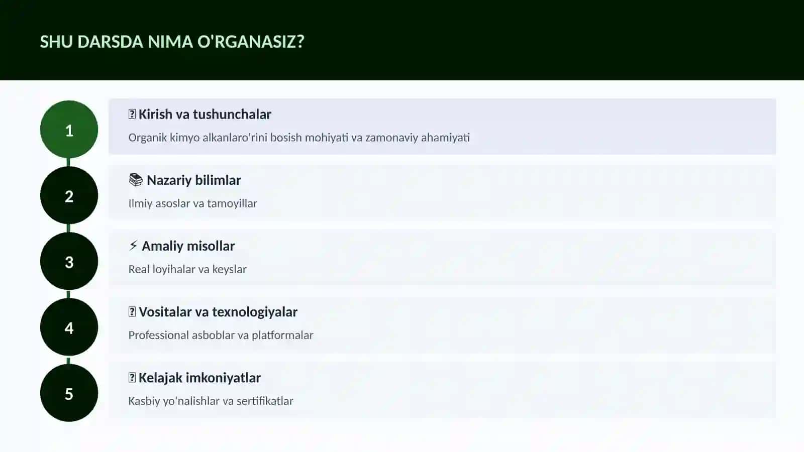 KIMYO — UY VAZIFALARI 4