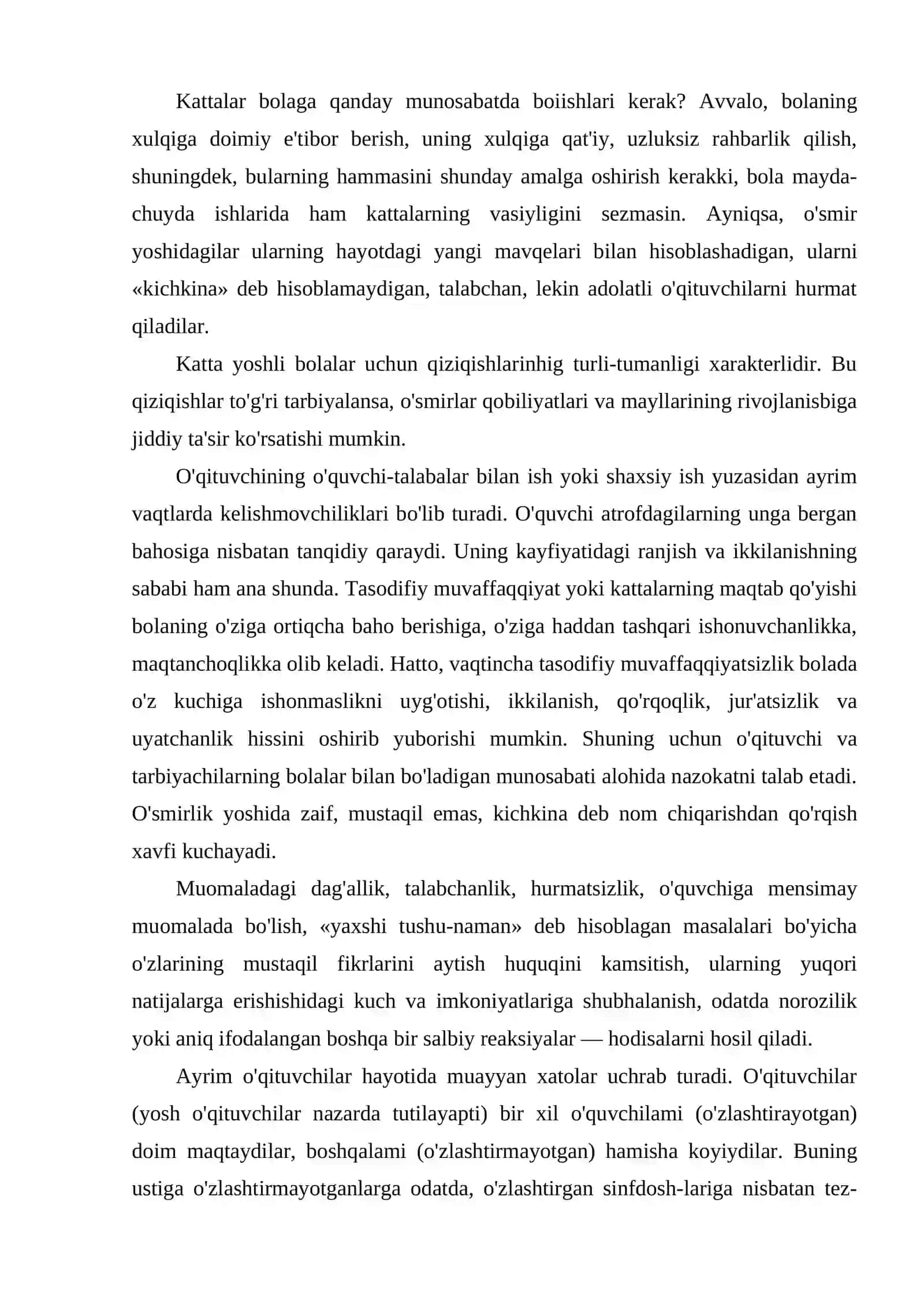 Pedagogik nizolar va ularni bartaraf etish texnologiyasi 4