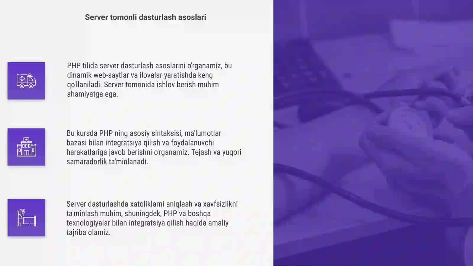 PHP da server dasturlash asoslari 4