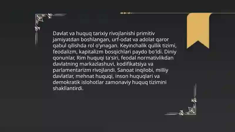 Davlat va huquqning kelib chiqishi 4