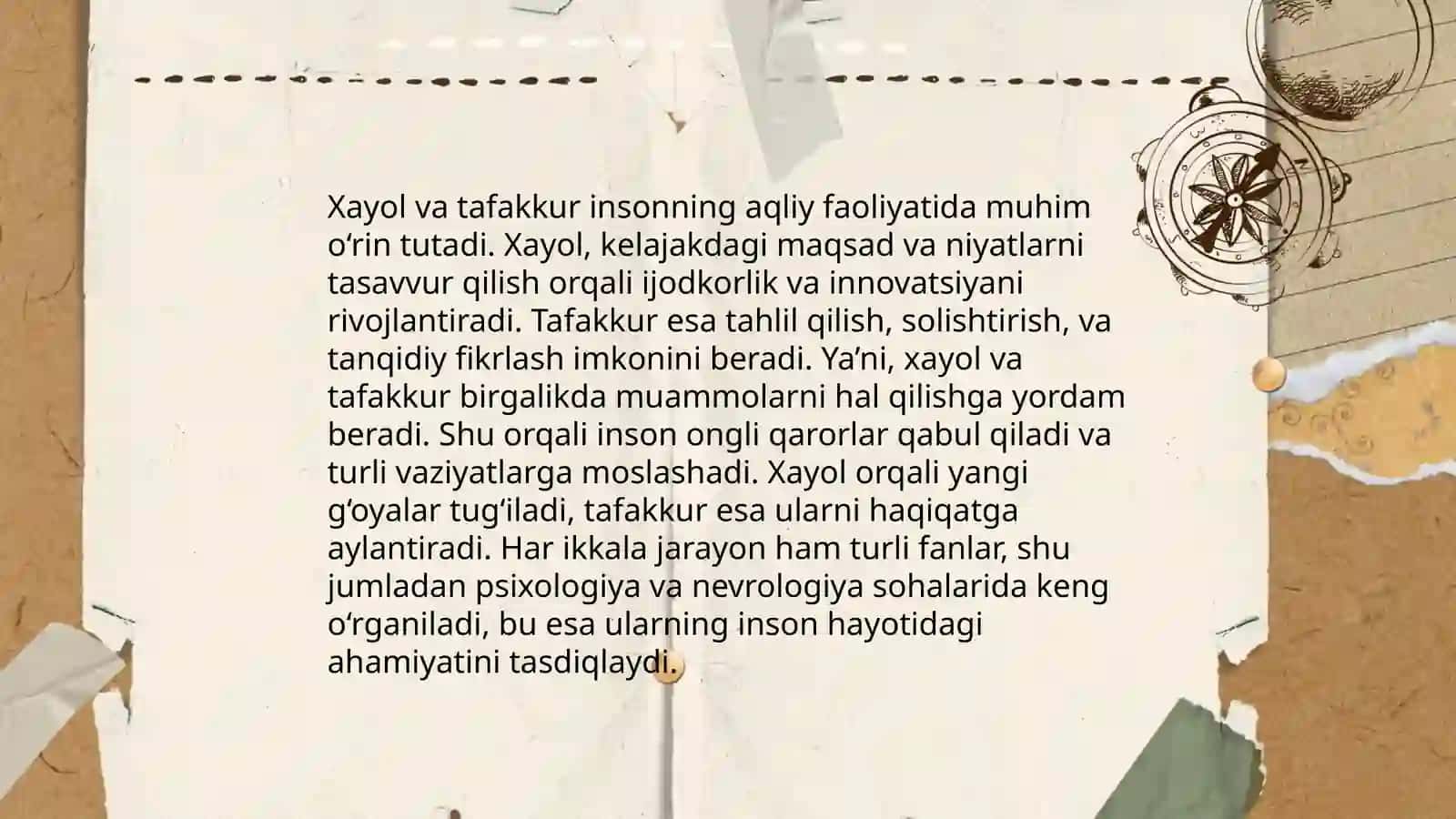 Xayol haqida tushuncha 4