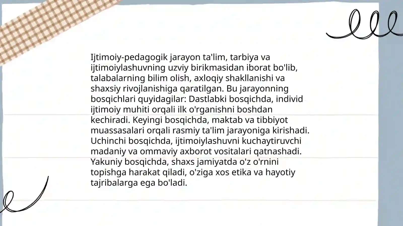Ijtimoiyllashuv - Ijtimoiy-pedagogik jarayon sifatida 4