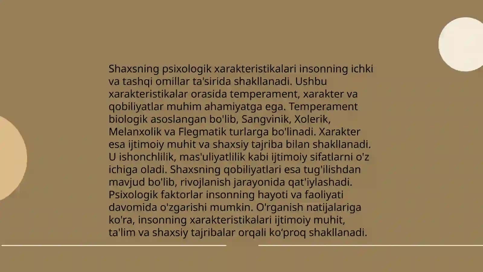 Shaxs rivojlanish bosqichlari 4