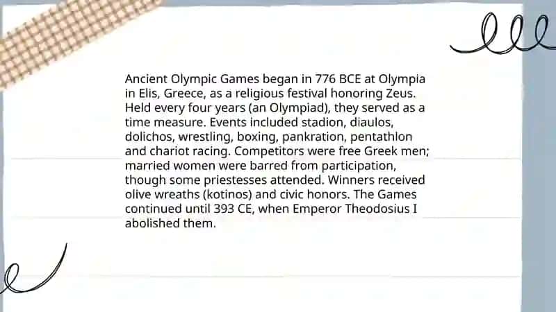 OLIMPIC GAMES 4