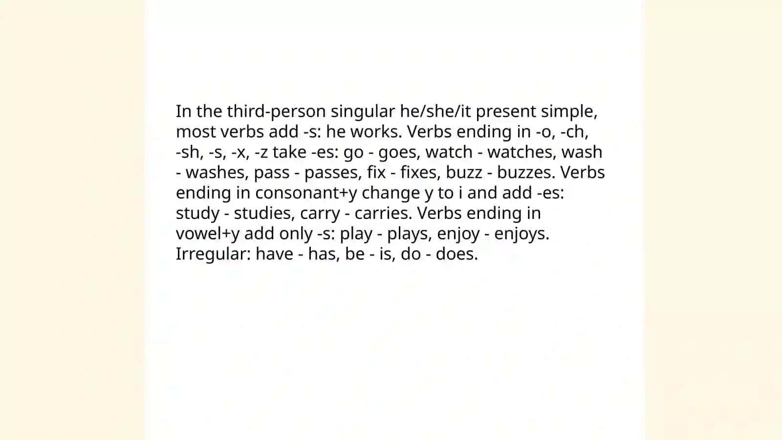 Present Simple 4