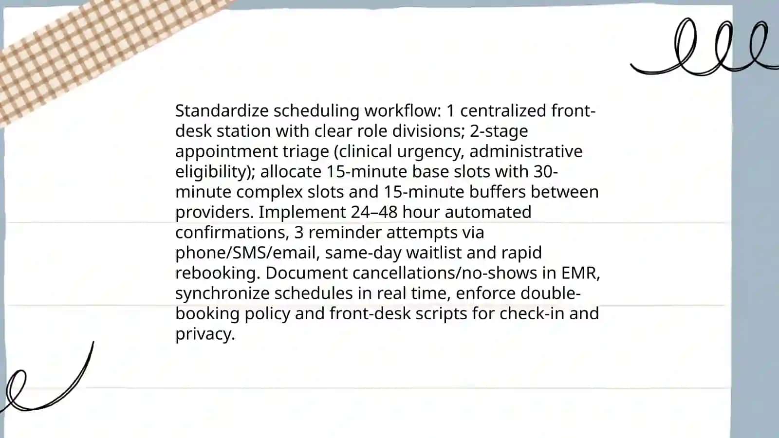 Patient Scheduling 4