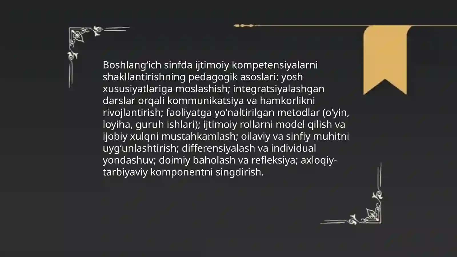 Boshlangʻich sinf oʻquvchilarda ijtimoiy kompetensiyalarni shakllantirish 4