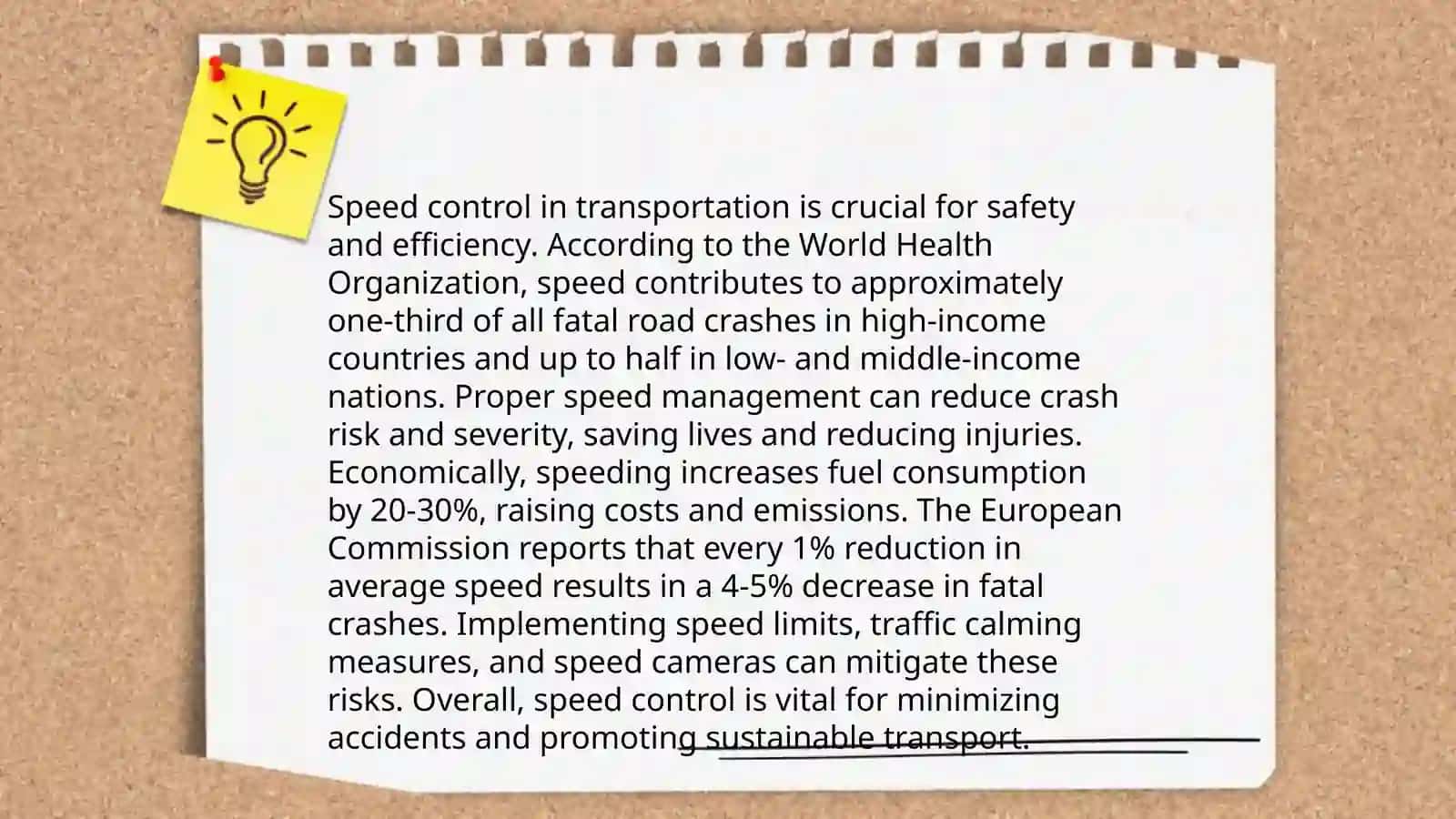Speed. Speaking task 4