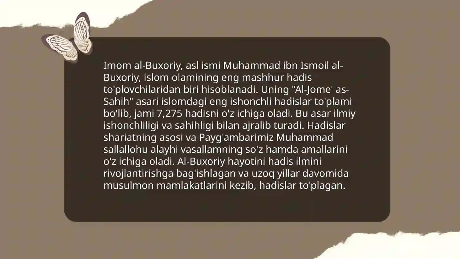 Al Buxoriy Tarixi 4