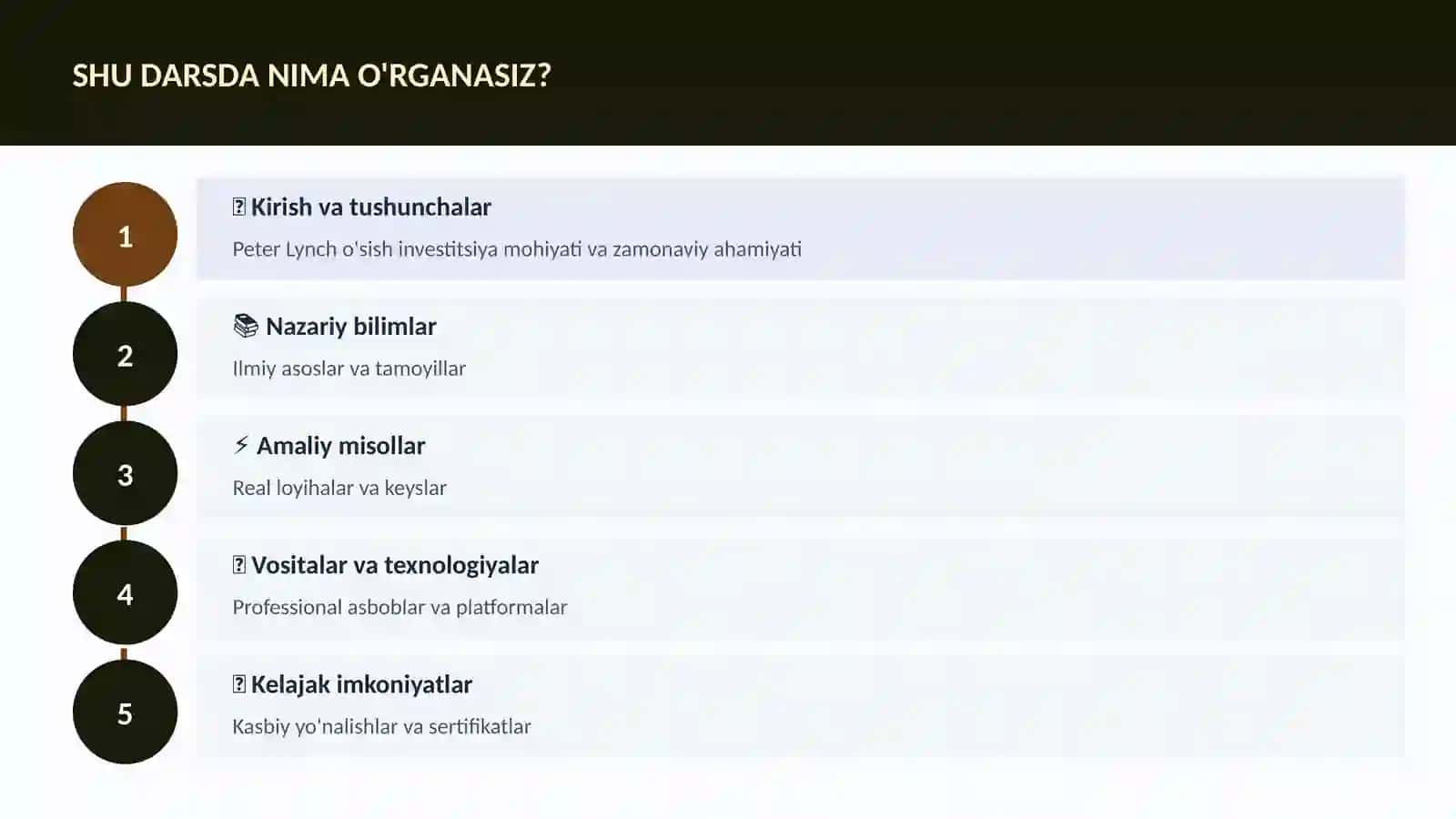 Peter Lynch o'sish investitsiya 4