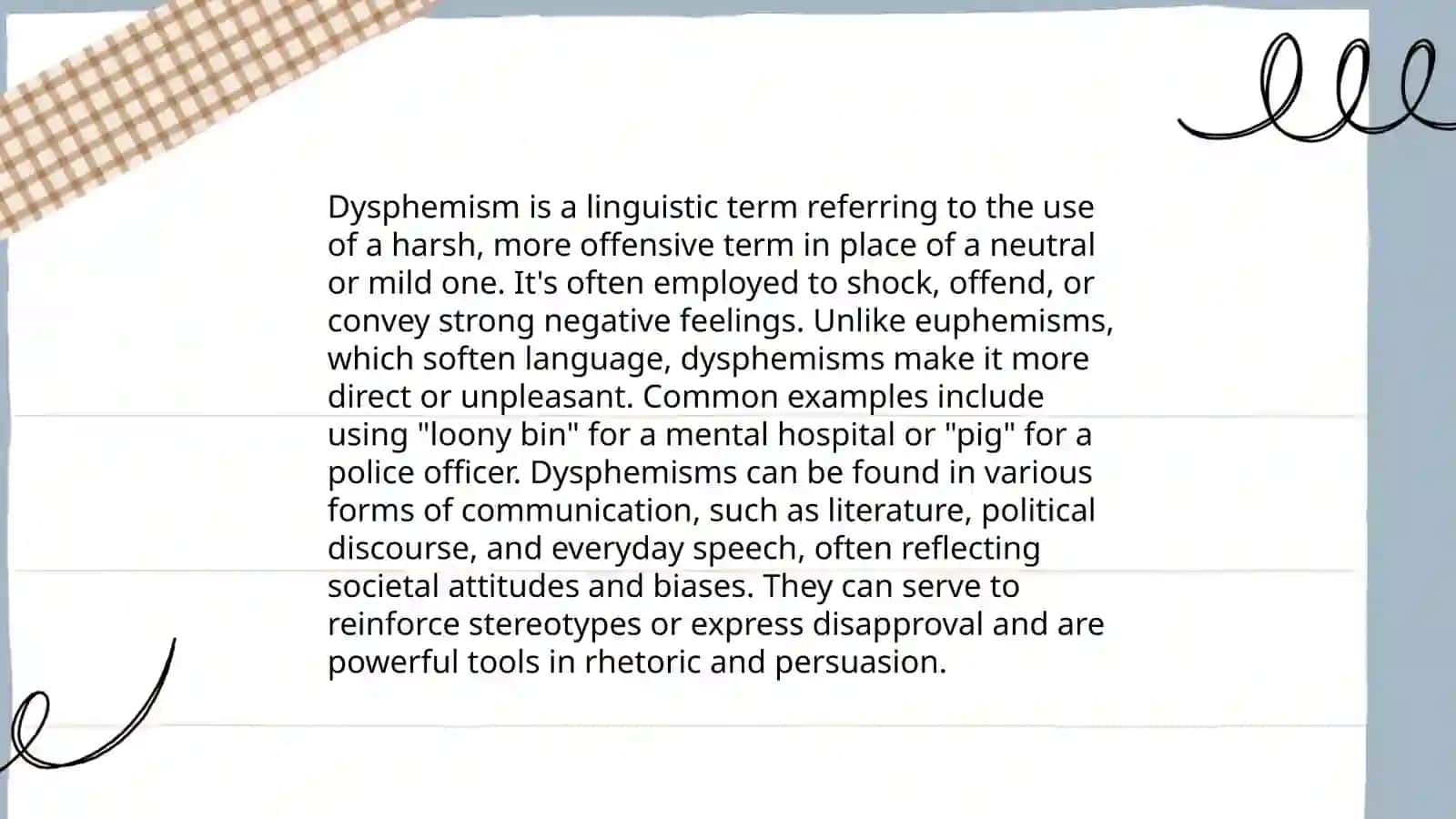 Euphemism and Dysphemism 4