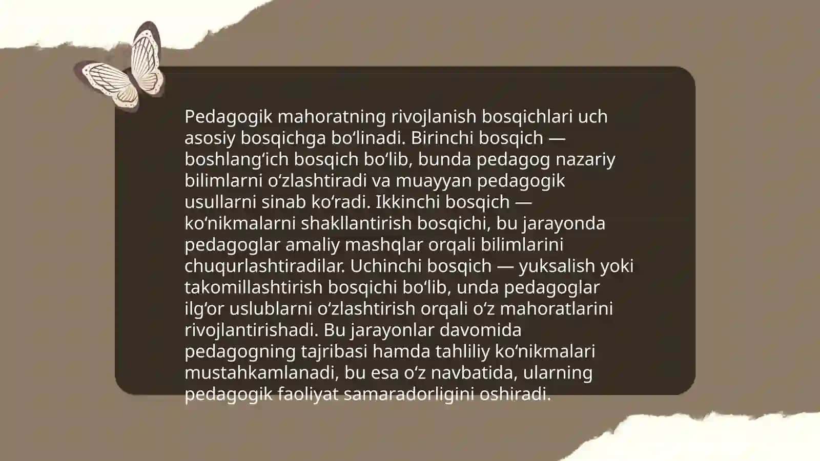 Pedagogik mahorat fanining predmeti maqsadi va vazifalari 4