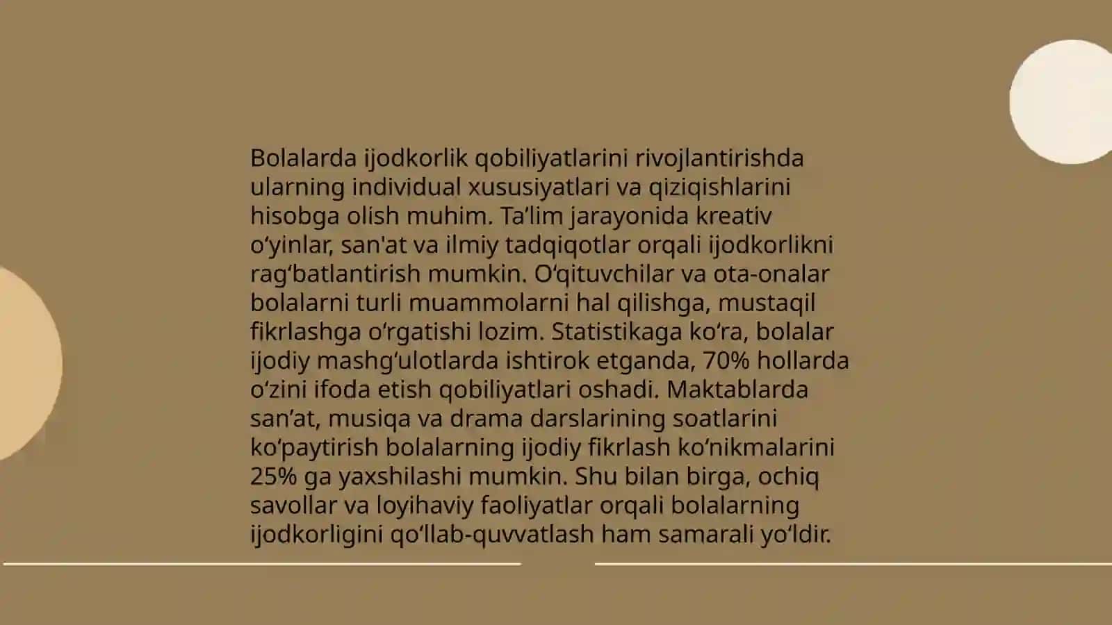Bolalarni ijodiy faoliyatini tashkil qilish texnalogiyasi 4