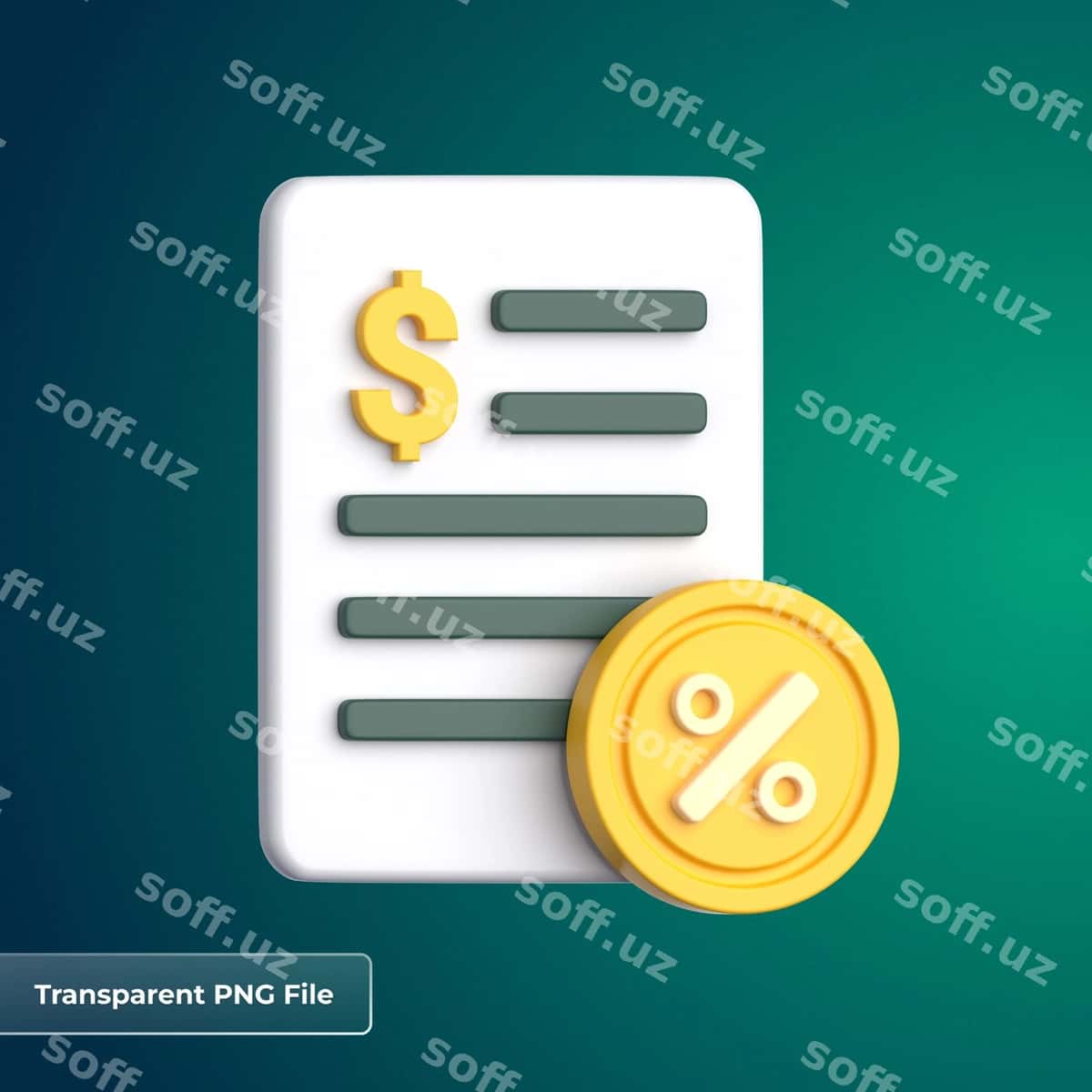 Tax 3D ikonka | Tax 3d icon 1
