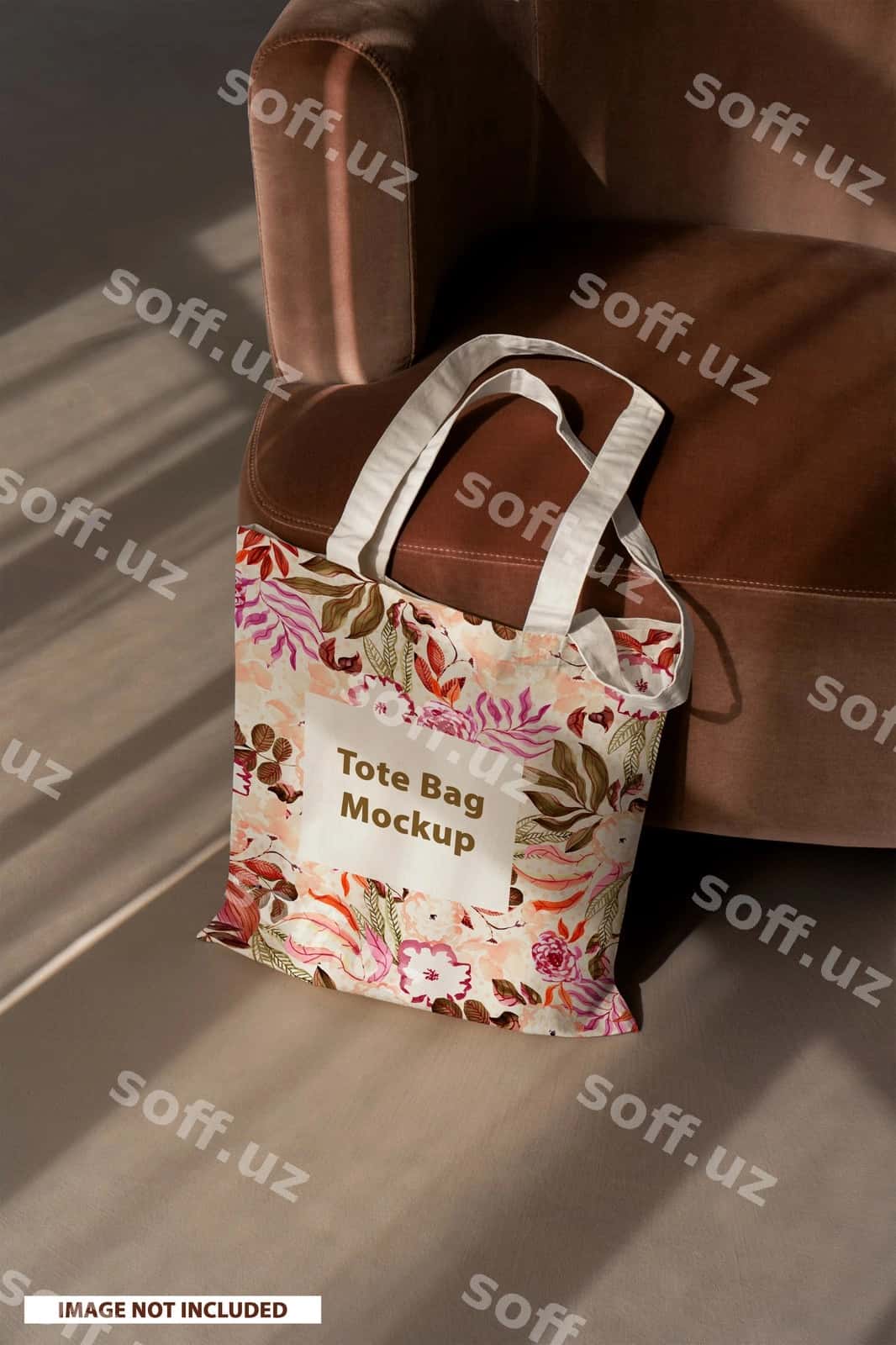 Tote bag ajoyib namoyish qilingan rasmi | Tote bag sunlight mockup 1