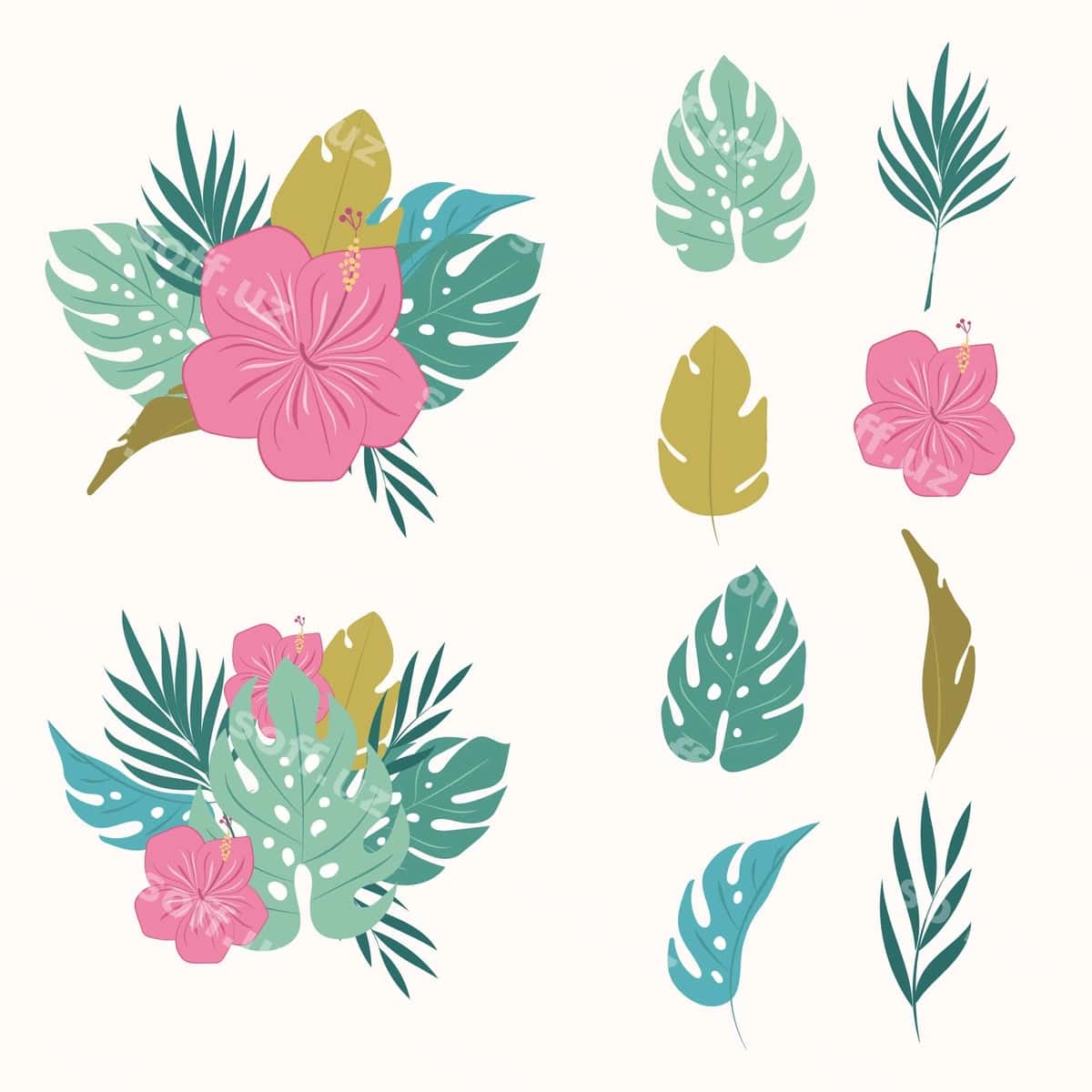 Tropik vektor elementlari | Tropical vector elemnts 1