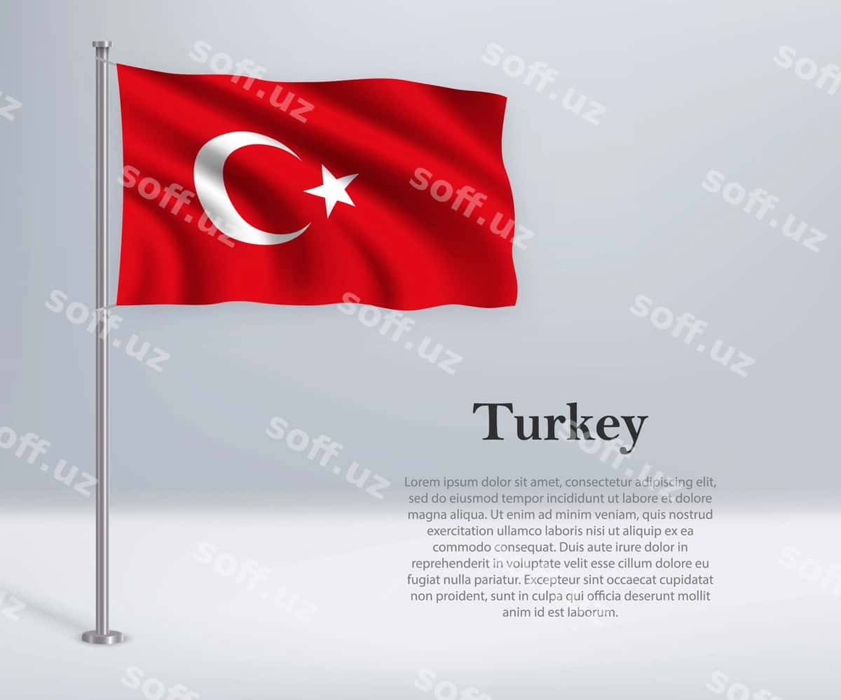 Turkiya bayroqi o'tkazib yuborgan bayroq urushida | Waving flag turkey flagpole 1