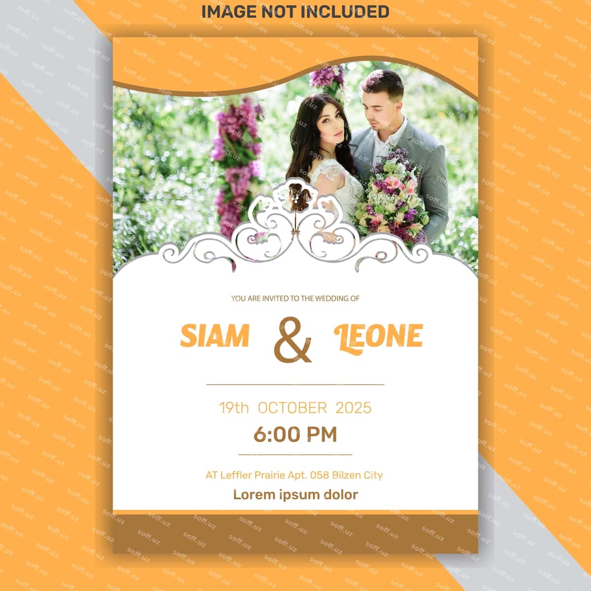 To'y shablon dizayni | Wedding template design 1