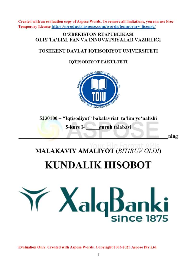 xalq banki hisobot       Xalq banki amaliyot hisobot    xalq banki malakaviy amaliyot  xalq banki praktika