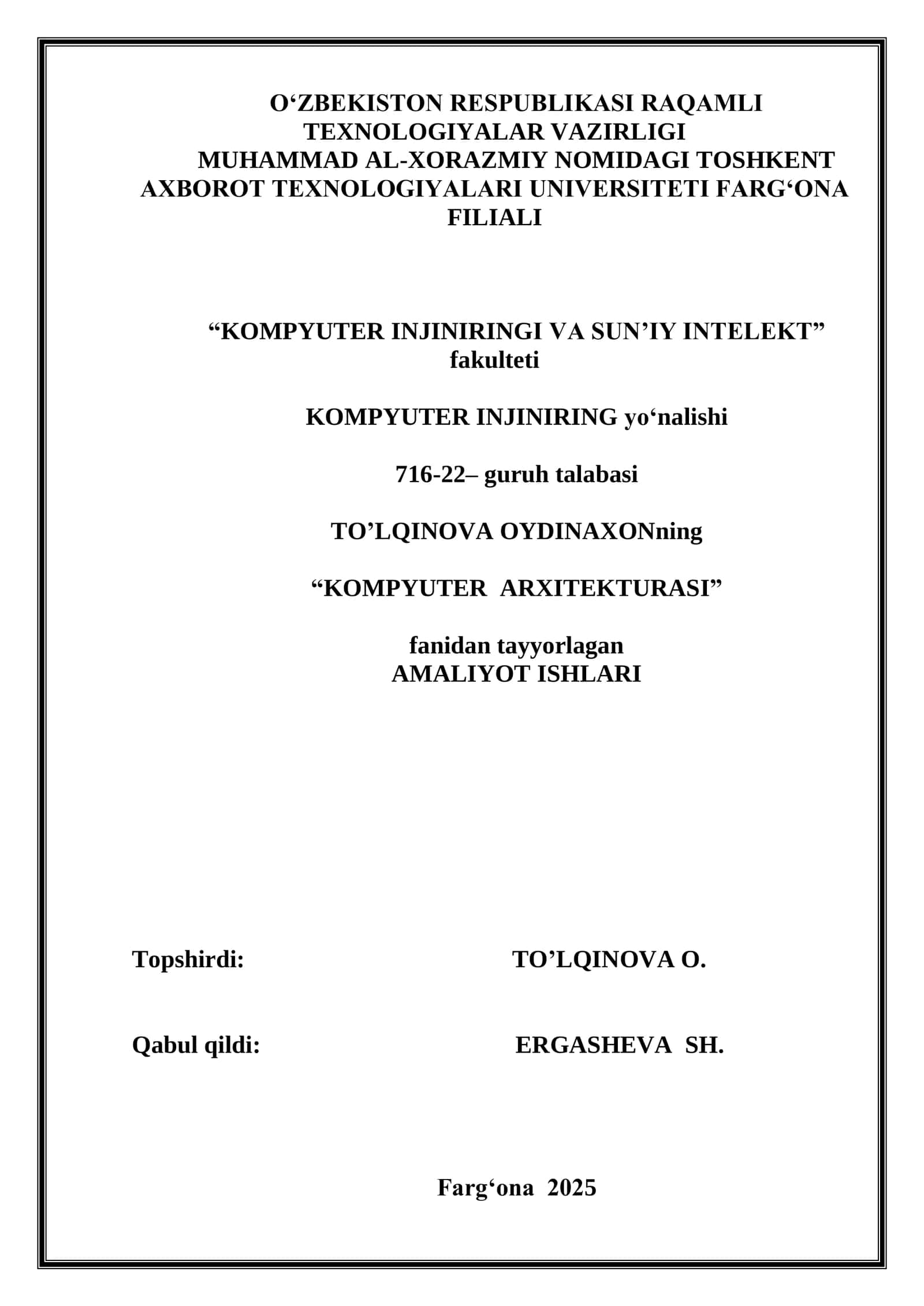 DISPECHER ZADACHA OYNASI