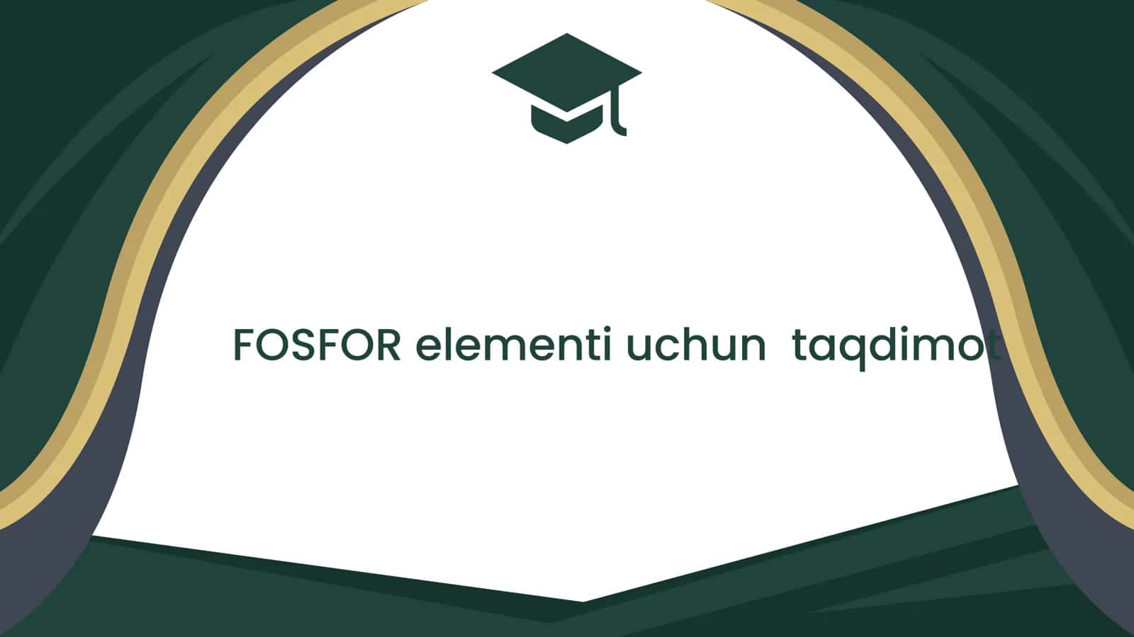 Fosfor elementi uchun taqdimot