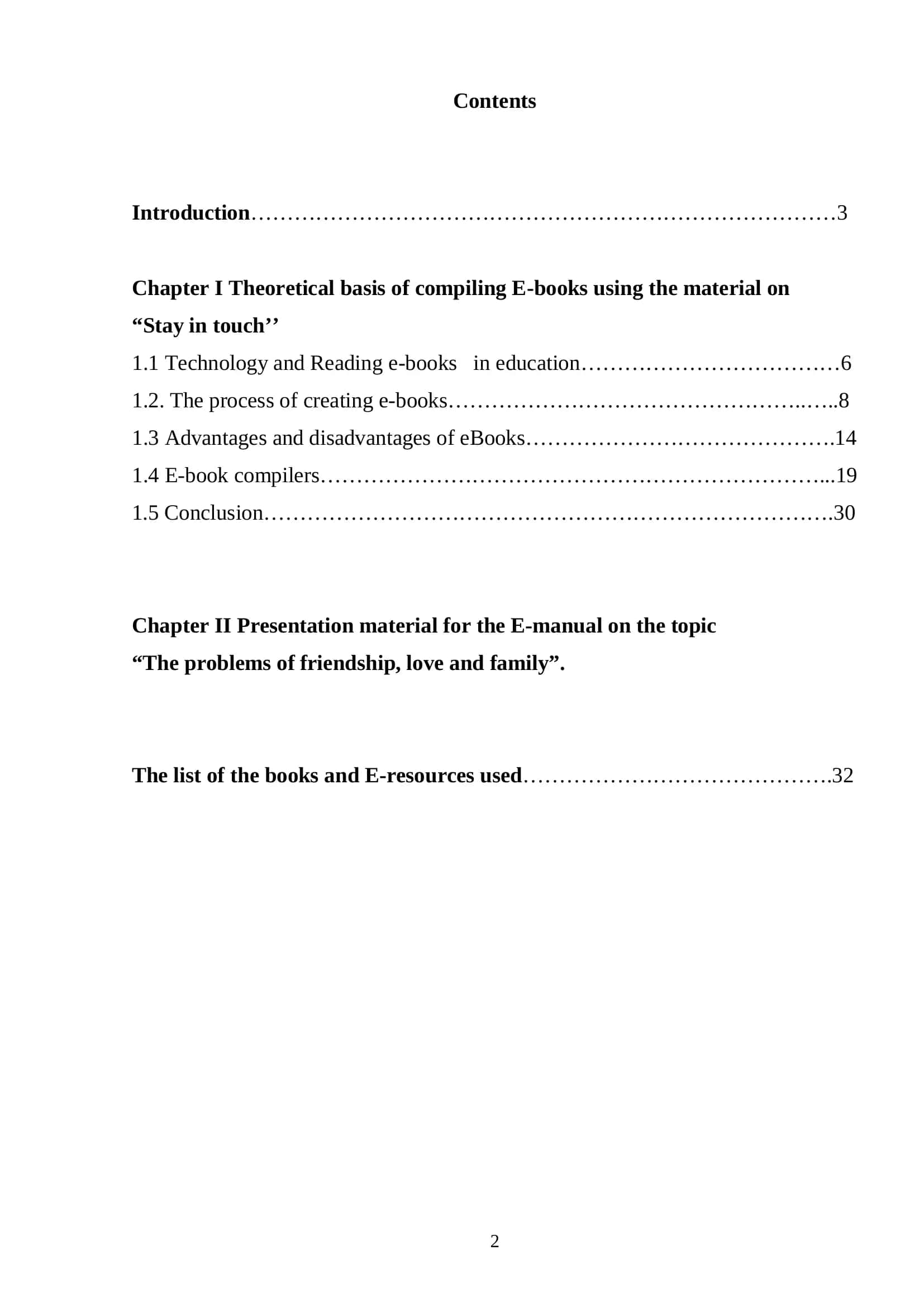 E-books Compilation for Education