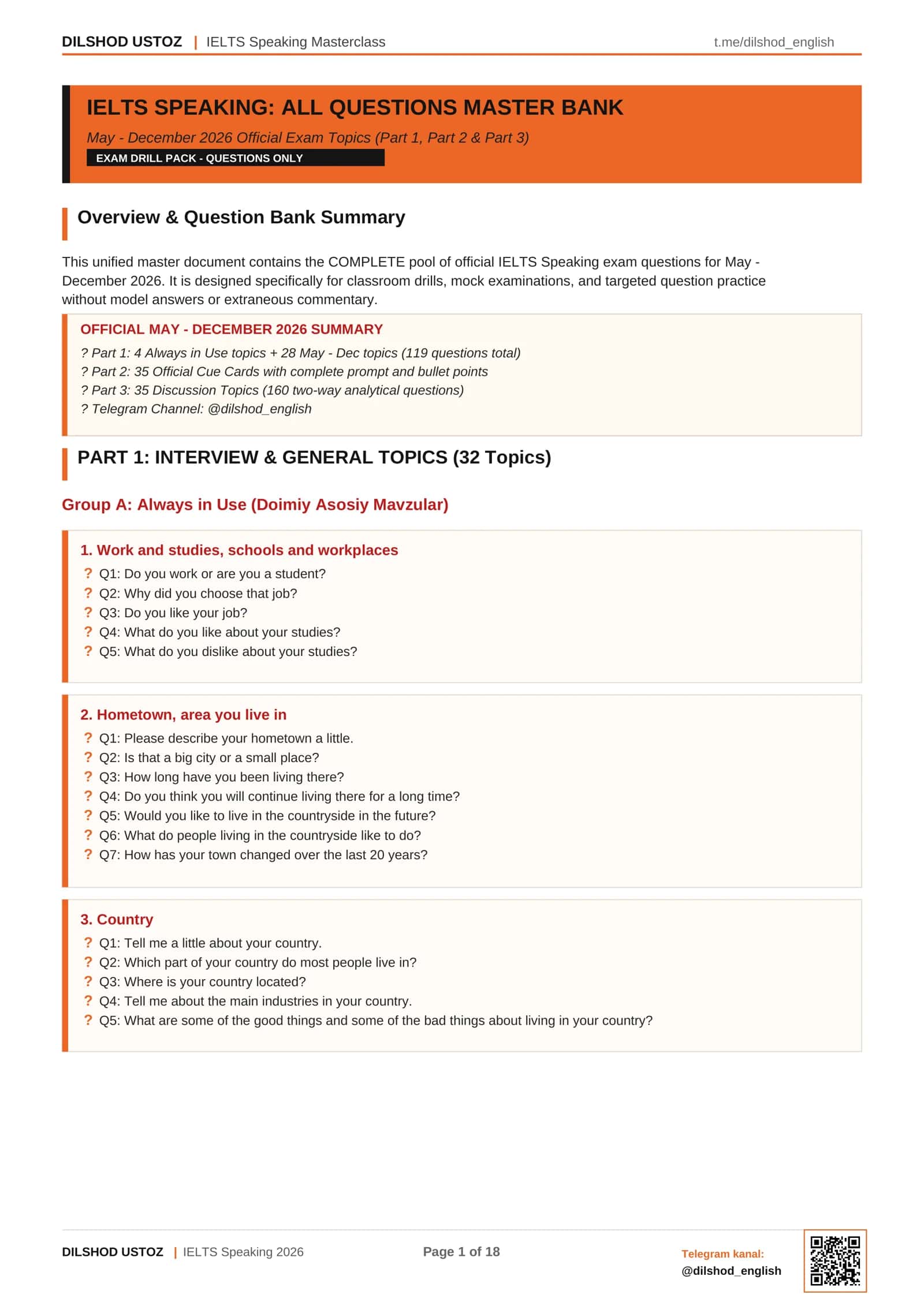 IELTS Speaking Masterclass