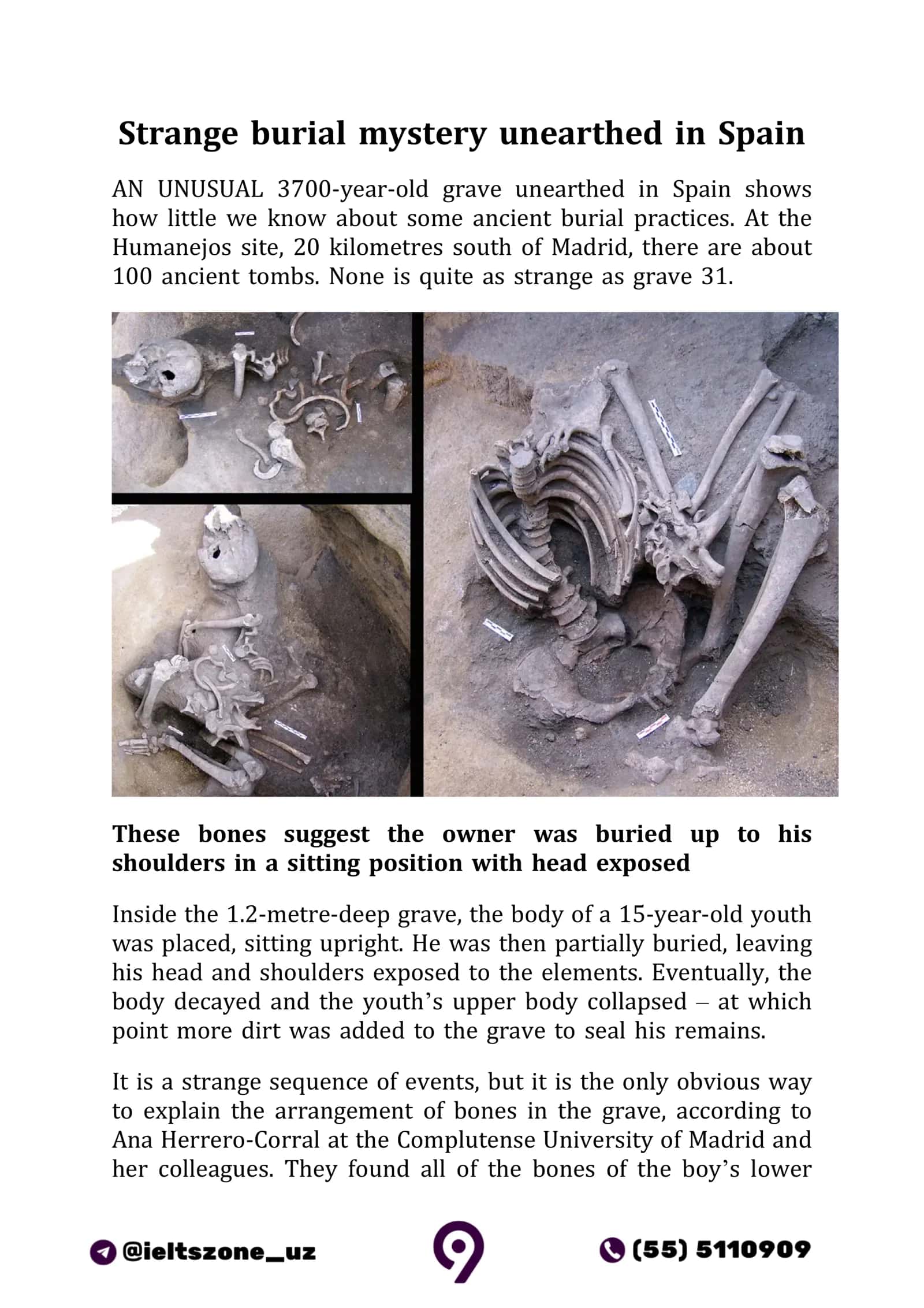 Strange burial mystery unearthed in Spain