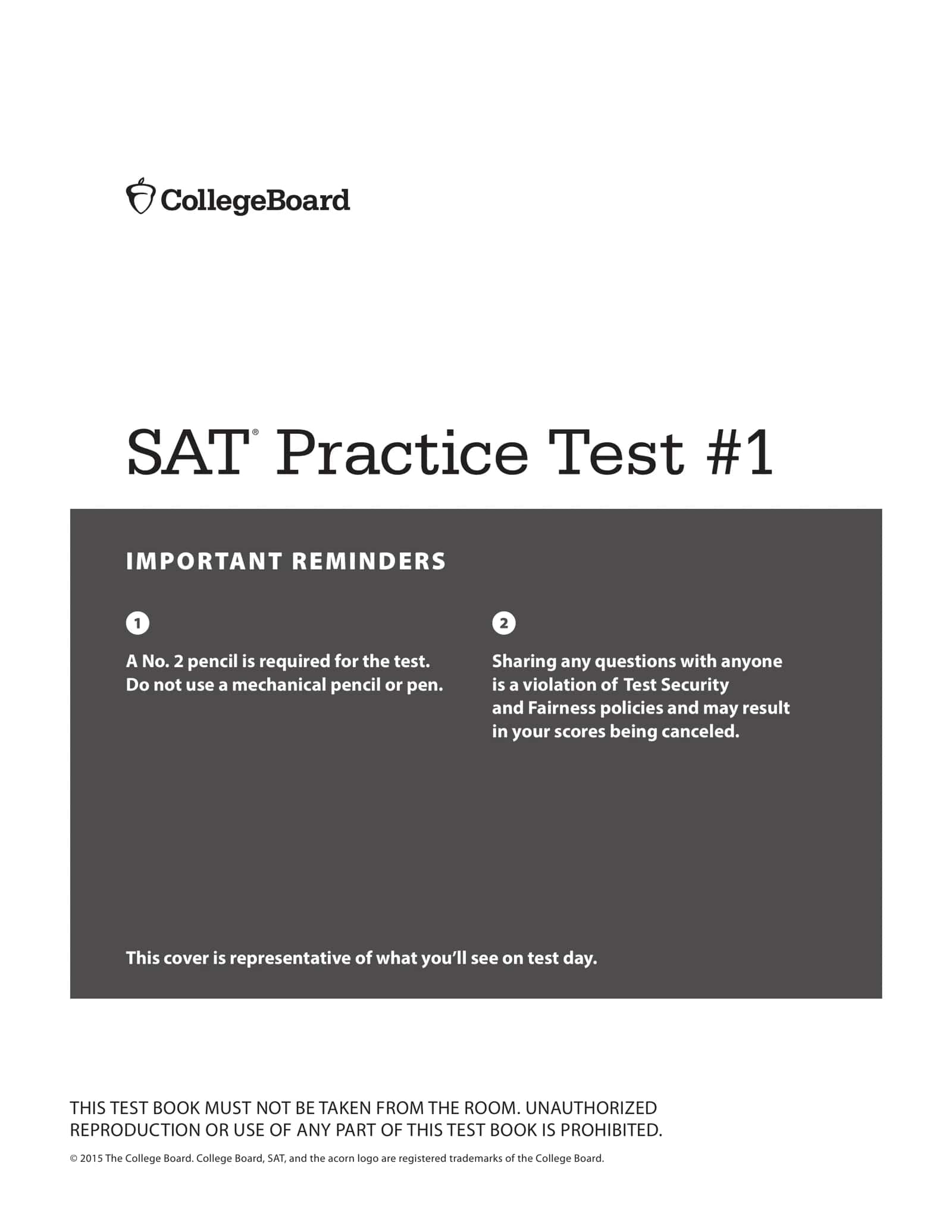 SAT Practice Test #1