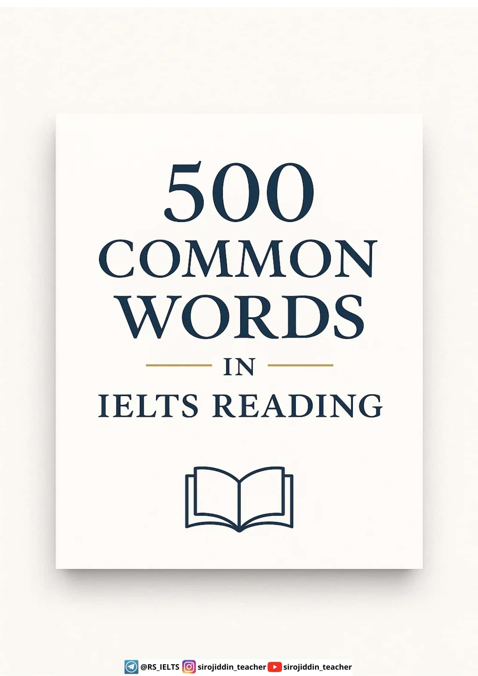 IELTS Reading Synonym Bank – Set 1 (1–100)