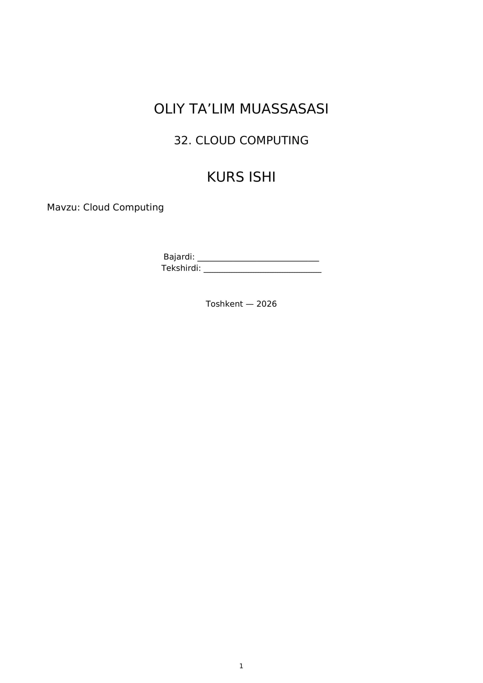 Cloud Computing